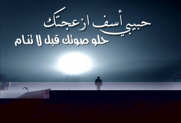 كلمات حبيبي اسف ازعجتك 20160809 179