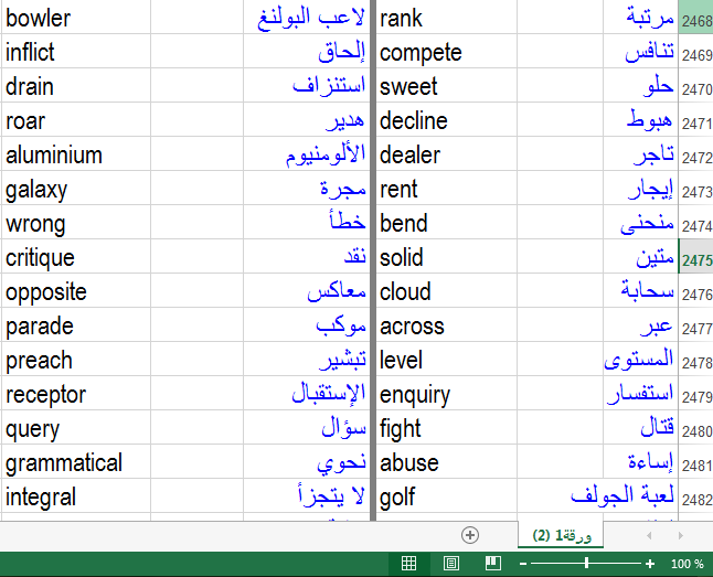 مترجم من الانجليزي الى العربي