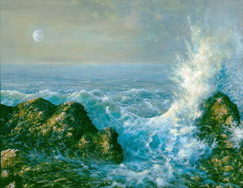 لوحات فنية تعبر جمال البحر